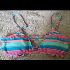 NWOT Hobie brights bikini top adjustable straps